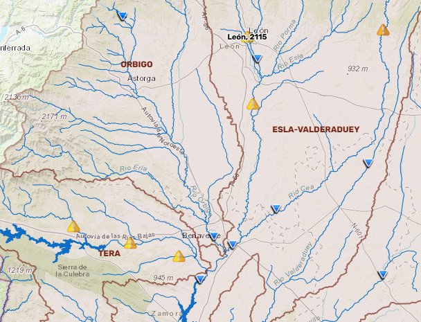 El caudal del río Castrón comienza a crecer a su paso por Villaveza de Valverde