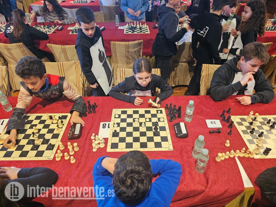 Jóvenes ajedrecistas garantizan el futuro de este deporte en Benavente