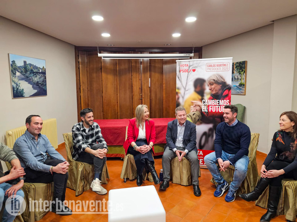 Emiliano Garc&iacute;a Page en Benavente &ldquo;cualquier persona que tenga un sentimiento progresista en Castilla y Le&oacute;n s&oacute;lo puede votar al Partido Socialista&rdquo;