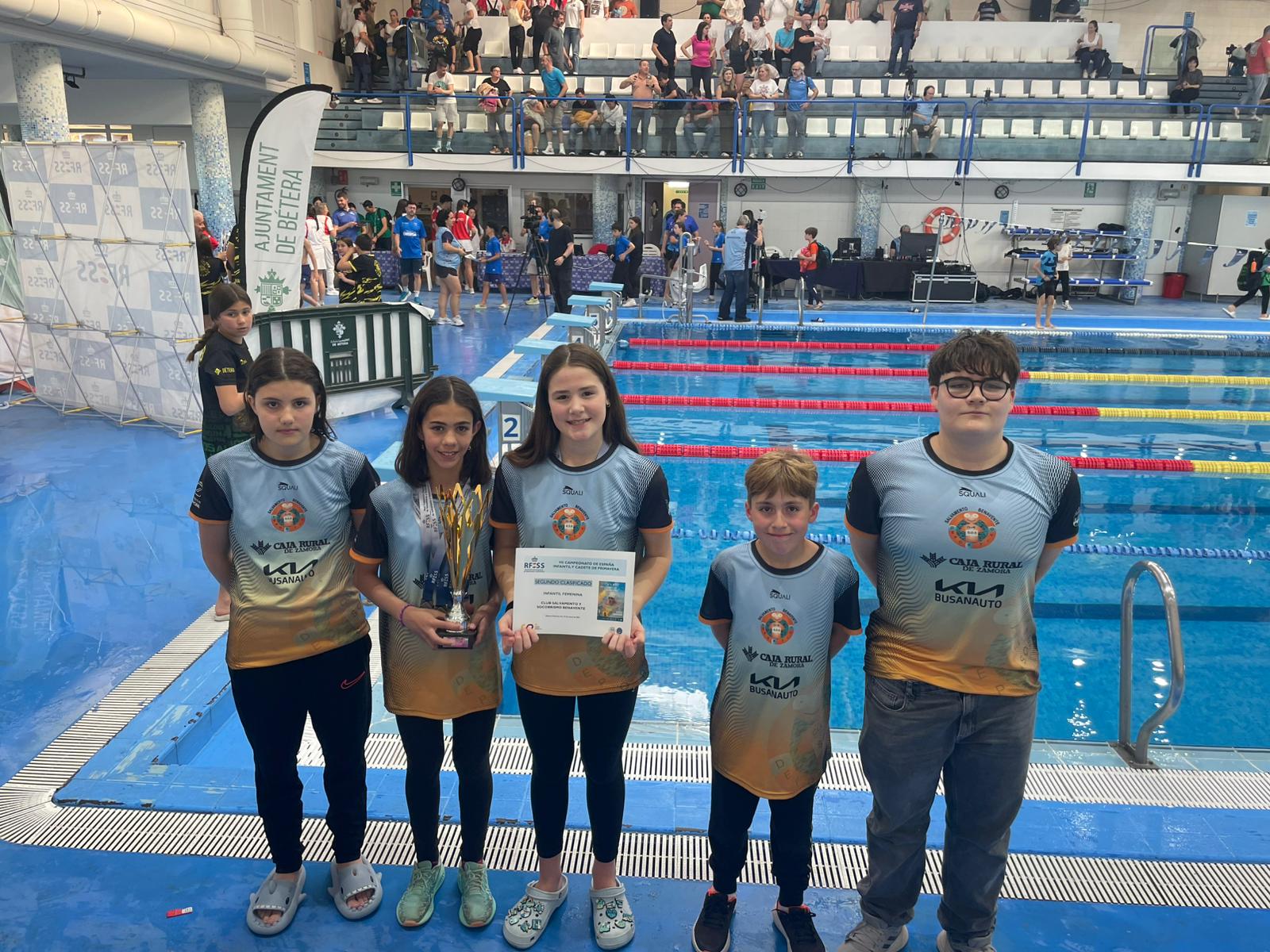 Salvamento Benavente lleva a Zamora a lo más alto del podio en el Campeonato de España de Primavera