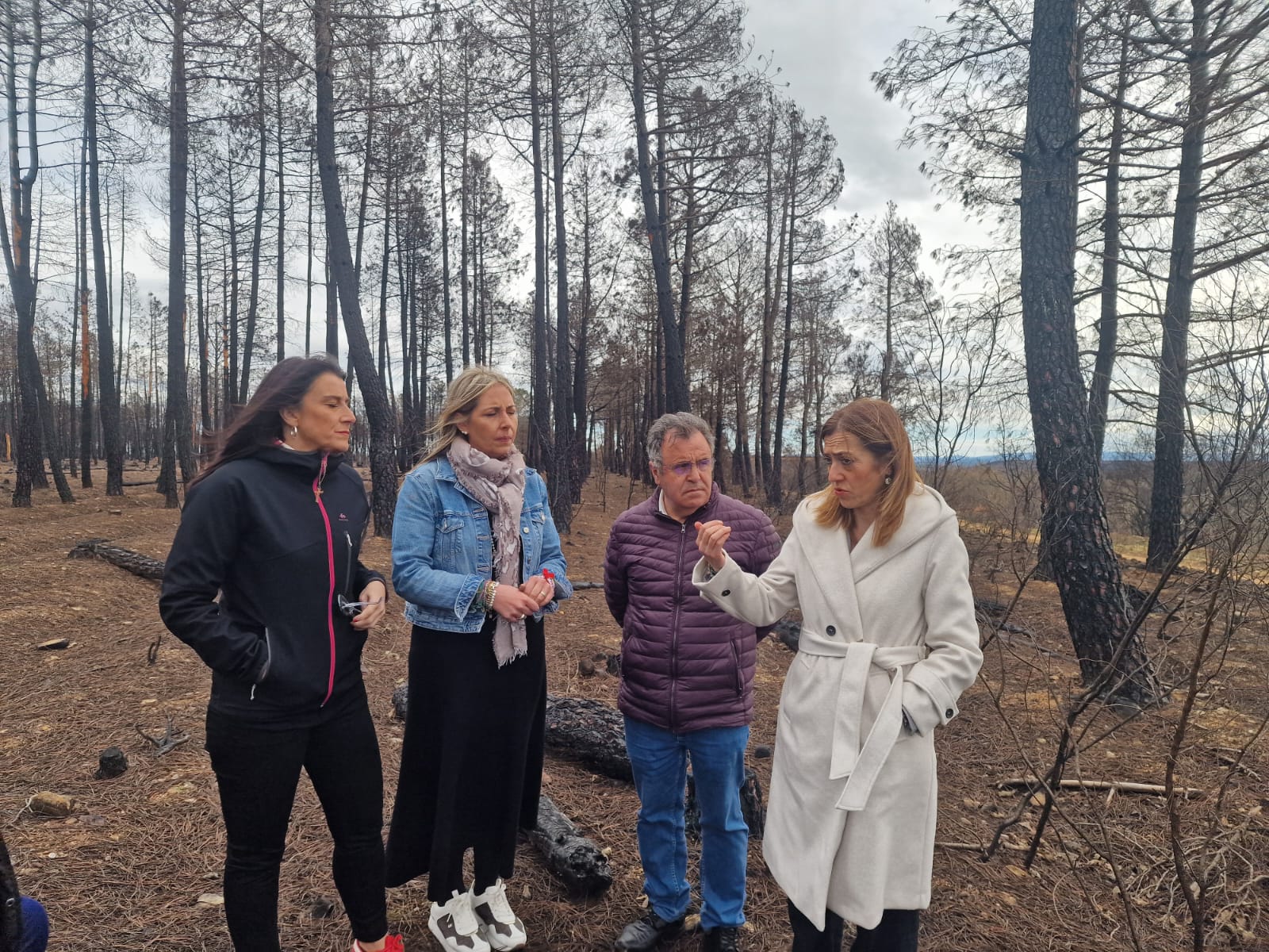 Los incendios forestales en el Valle de Vidriales  marcan el cierre de campa&ntilde;a del PSOE en Benavente
