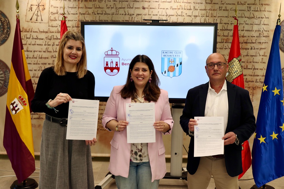 Ayuntamiento y Racing Benavente firman su colaboración anual por un importe de 10.000 euros
