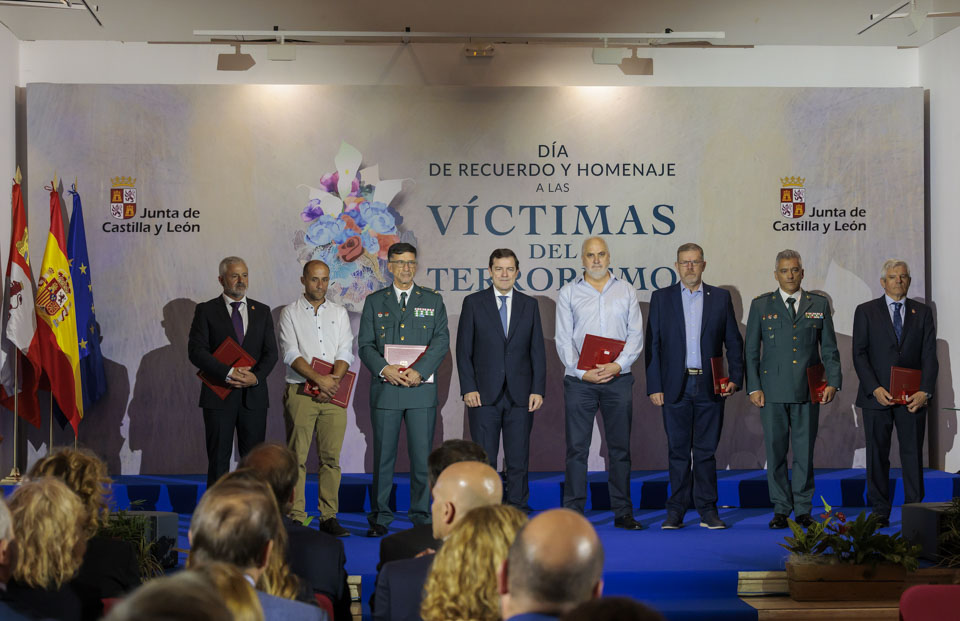 Mañueco reivindica en Valladolid la memoria de las víctimas del terrorismo y anuncia nuevas medidas de apoyo y reconocimiento