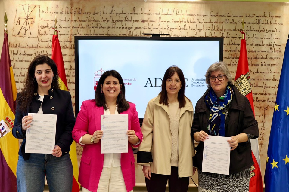 La Asociación de Diabéticos de Benavente recibe 2.000 euros del Ayuntamiento para la programación de actividades