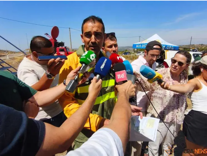 Director de extinci&oacute;n del incendio, Ra&uacute;l de la Fuente Mart&iacute;n. Foto: ZamoraNews