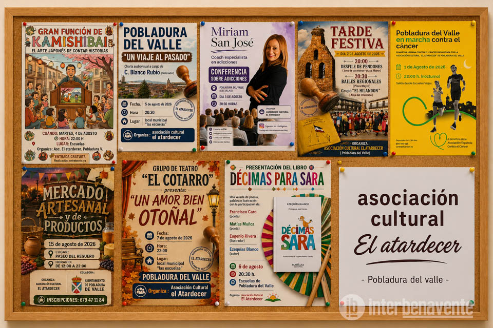 La Asociación  El Atardecer organiza una Semana Cultural repleta de actividades en Pobladura del Valle