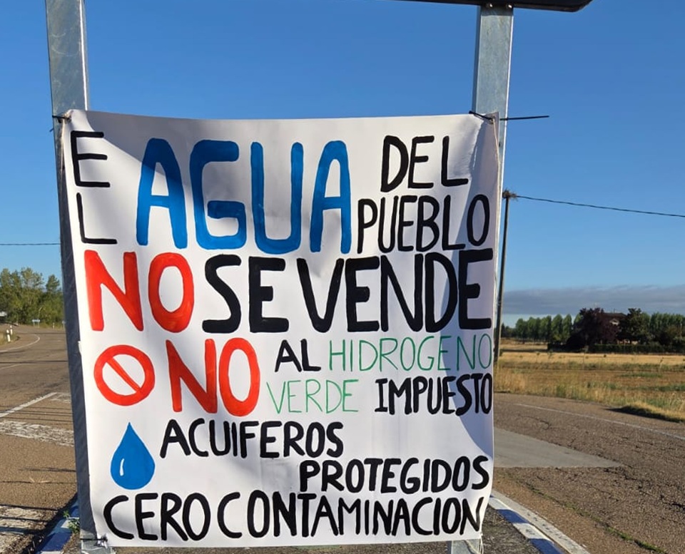 Pobladura del Valle alza la voz contra la planta de hidr&oacute;geno verde &ldquo;El agua del pueblo no se vende&rdquo;