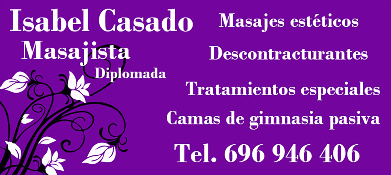 Fisioclínica ISABEL CASADO Masajista Diplomada