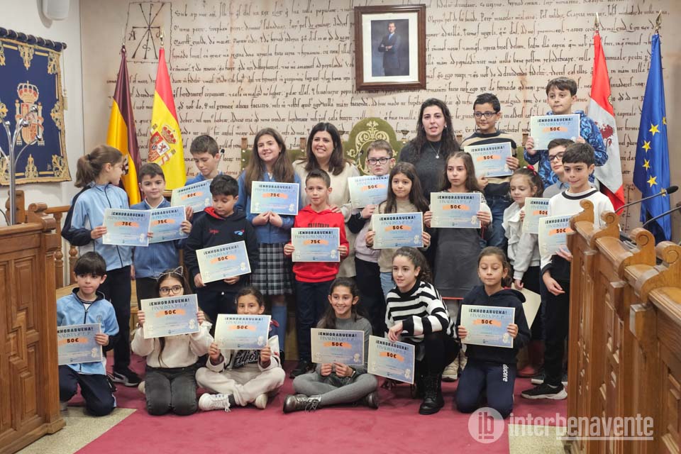 Premiado el talento escolar en el Concurso de Postales Navideñas del Ayuntamiento de Benavente